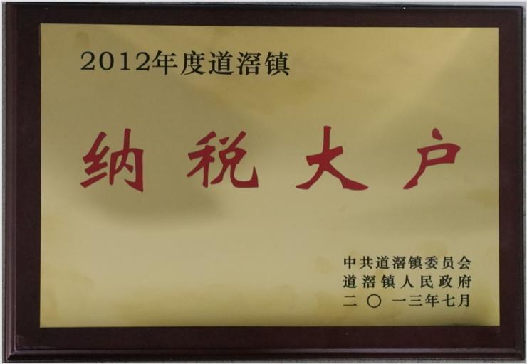 道滘镇2012年纳税大户企业