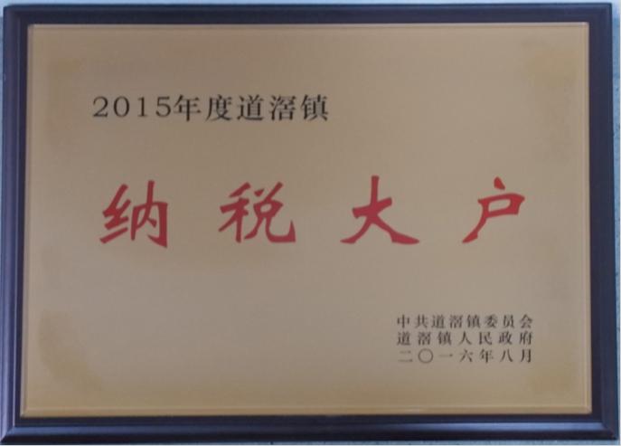 道滘镇2015年纳税大户企业